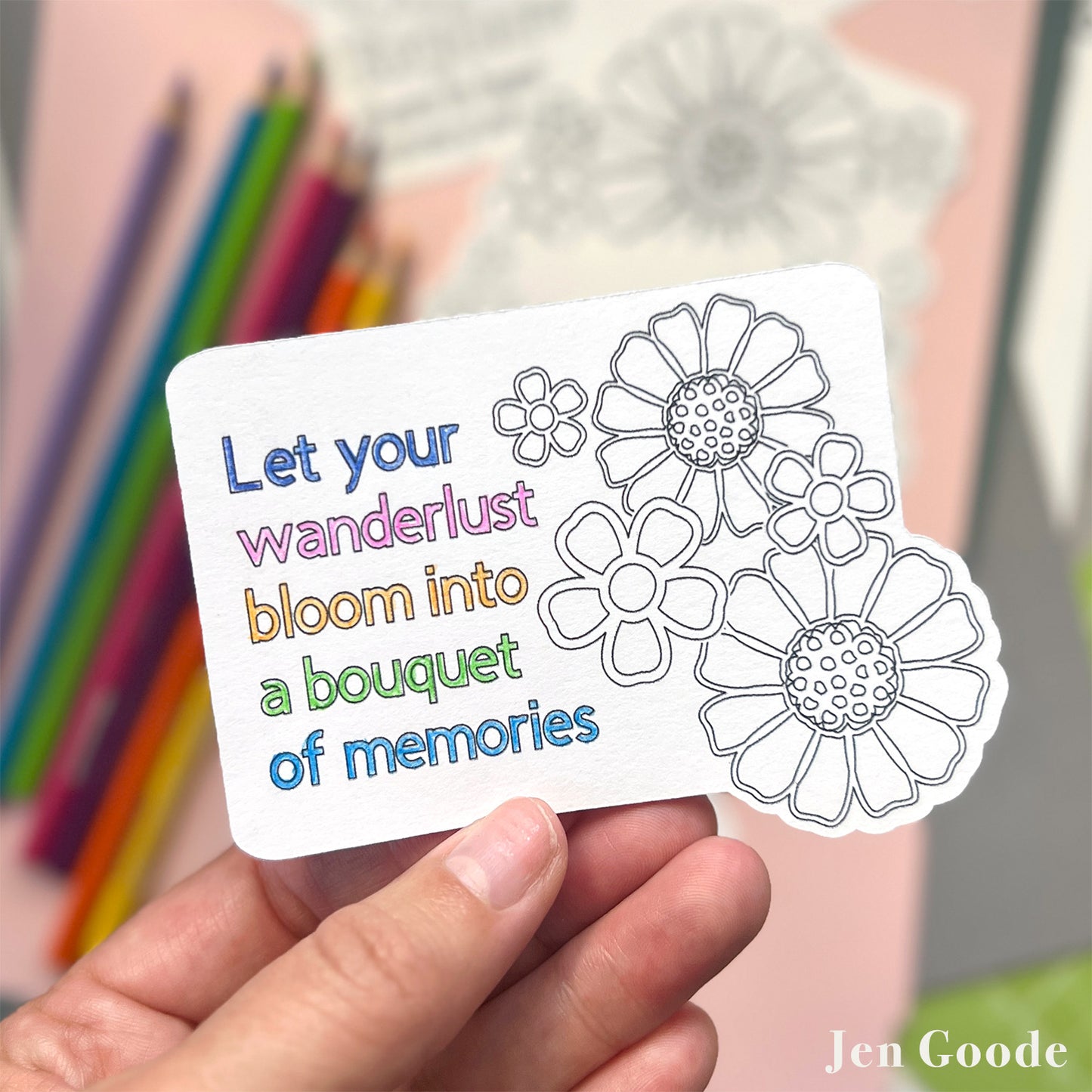 eBook & SVG Bundle: Making Mini Coloring Cards with Cricut