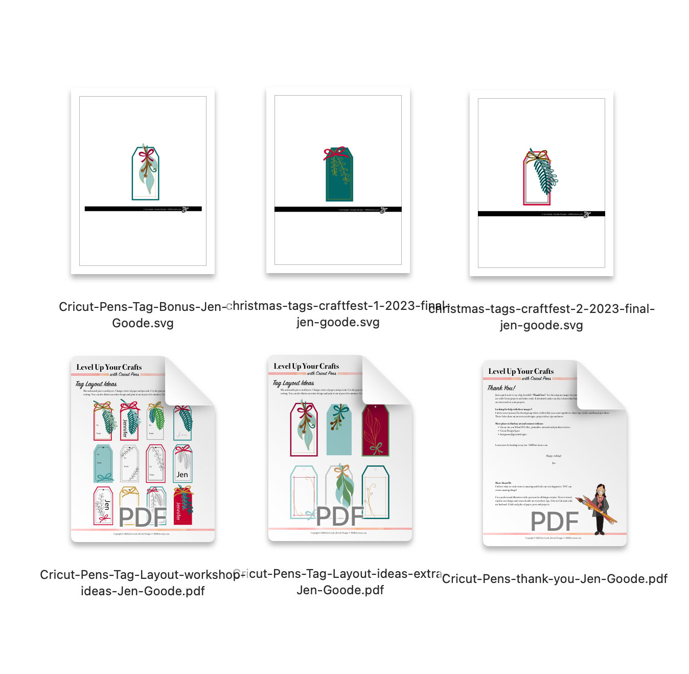 Gift Tag SVG Bundle