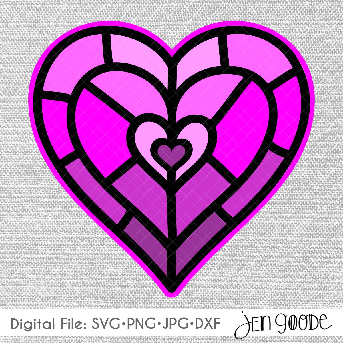 Geometric Heart SVG