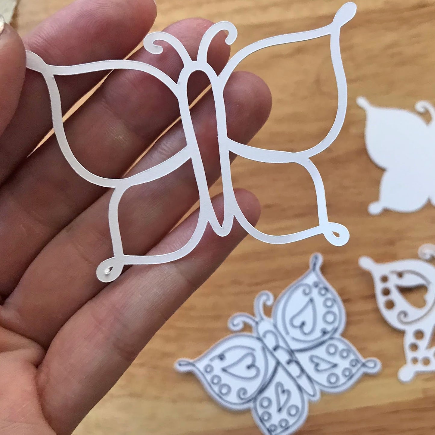 Multi-layered Butterfly Cut File with Draw Lines