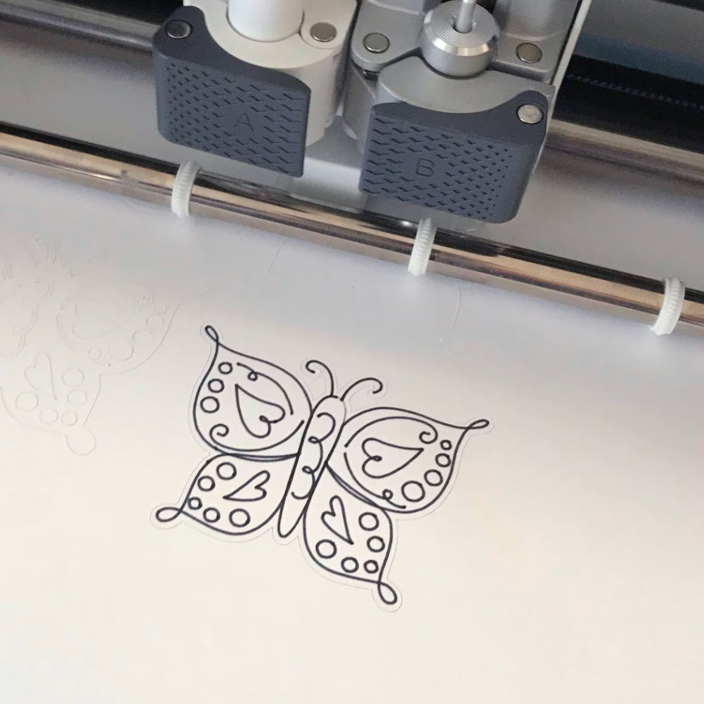 Multi-layered Butterfly Cut File with Draw Lines