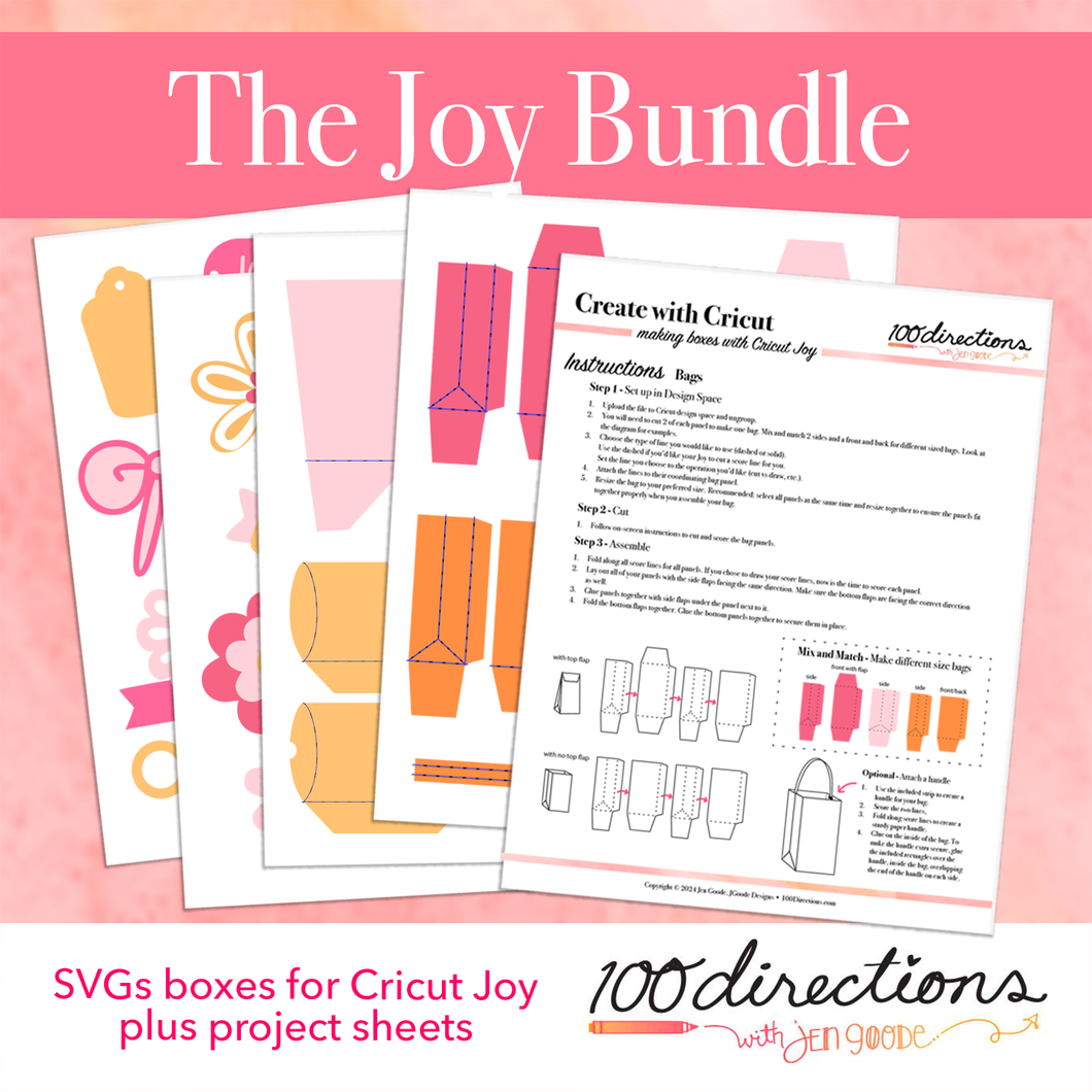 Design Bundle: Cricut Joy and Joy Xtra Packaging SVGs