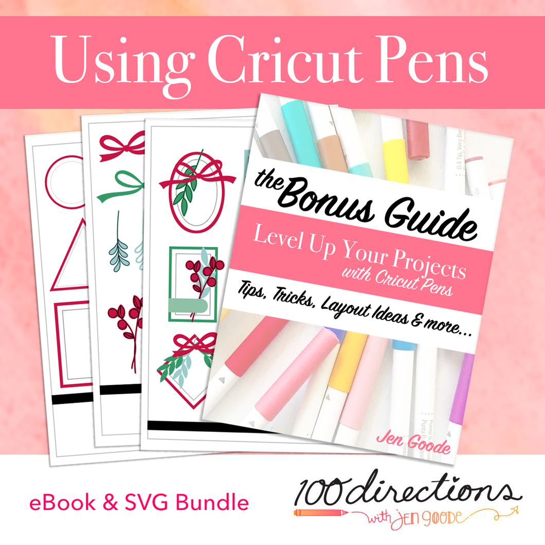 eBook & SVG Bundle: Using Cricut Pens eBook Bundle