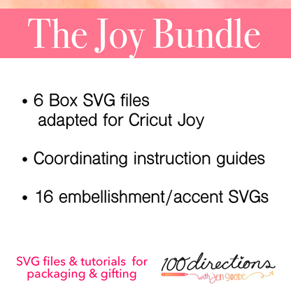Design Bundle: Cricut Joy and Joy Xtra Packaging SVGs