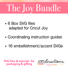 Load image into Gallery viewer, Design Bundle: Cricut Joy and Joy Xtra Packaging SVGs
