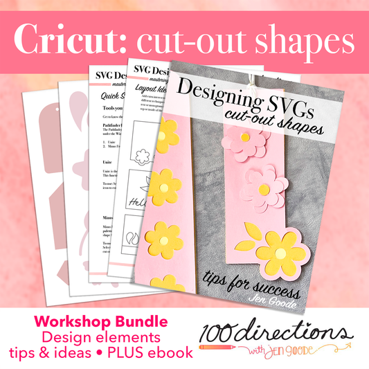 eBook & SVG Bundle: Cut-out Shape Projects with Cricut