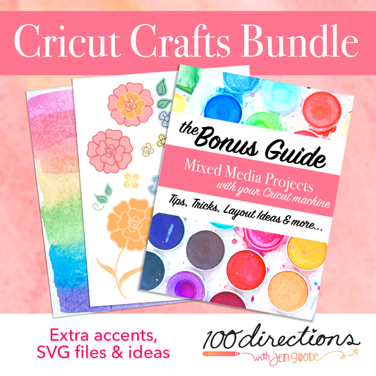 eBook & SVG Bundle : Cricut and Mixed Media Projects
