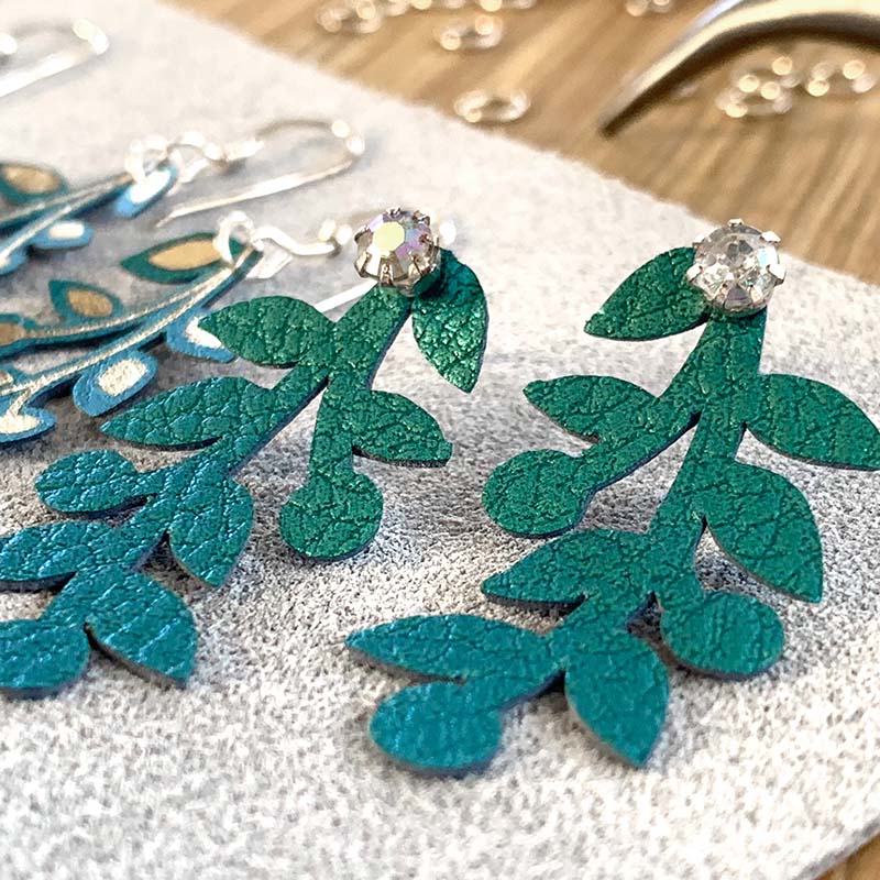3 Vine Earring Designs Bundle