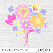 Load image into Gallery viewer, Flower Bouquet - single layer design
