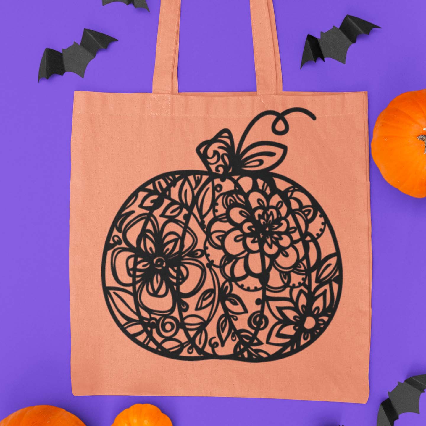 Fancy Floral Pumpkin Cut File Set