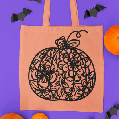 Fancy Floral Pumpkin Cut File Set
