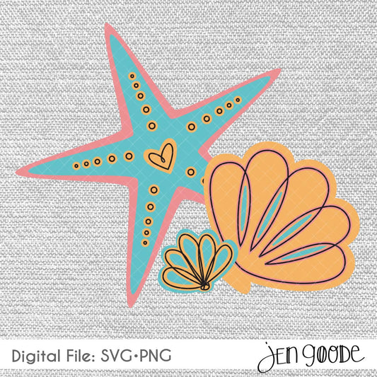 Sea Shell Cut File Set