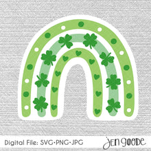 Load image into Gallery viewer, St. Patrick&#39;s Day Rainbow SVG
